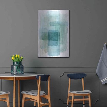 Luxe Metal Art 'Wave Spector I' by Grace Popp, Metal Wall Art,24x36