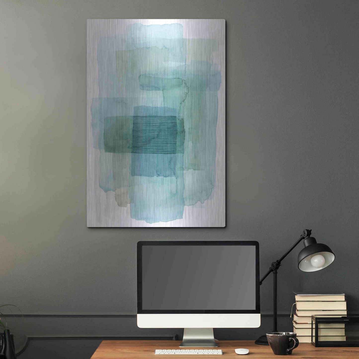 Luxe Metal Art 'Wave Spector I' by Grace Popp, Metal Wall Art,24x36