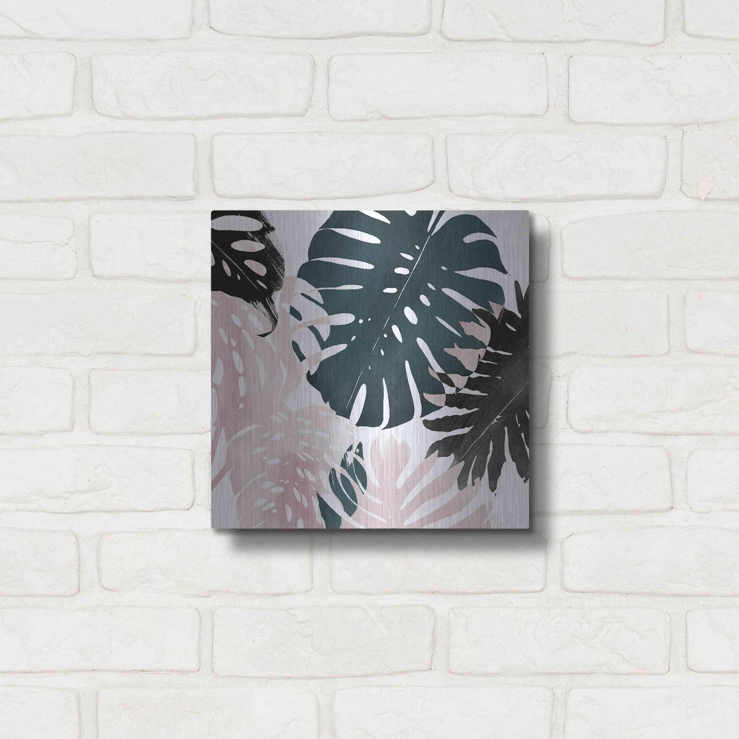 Luxe Metal Art 'Paradise Sweep II' by Grace Popp, Metal Wall Art,12x12