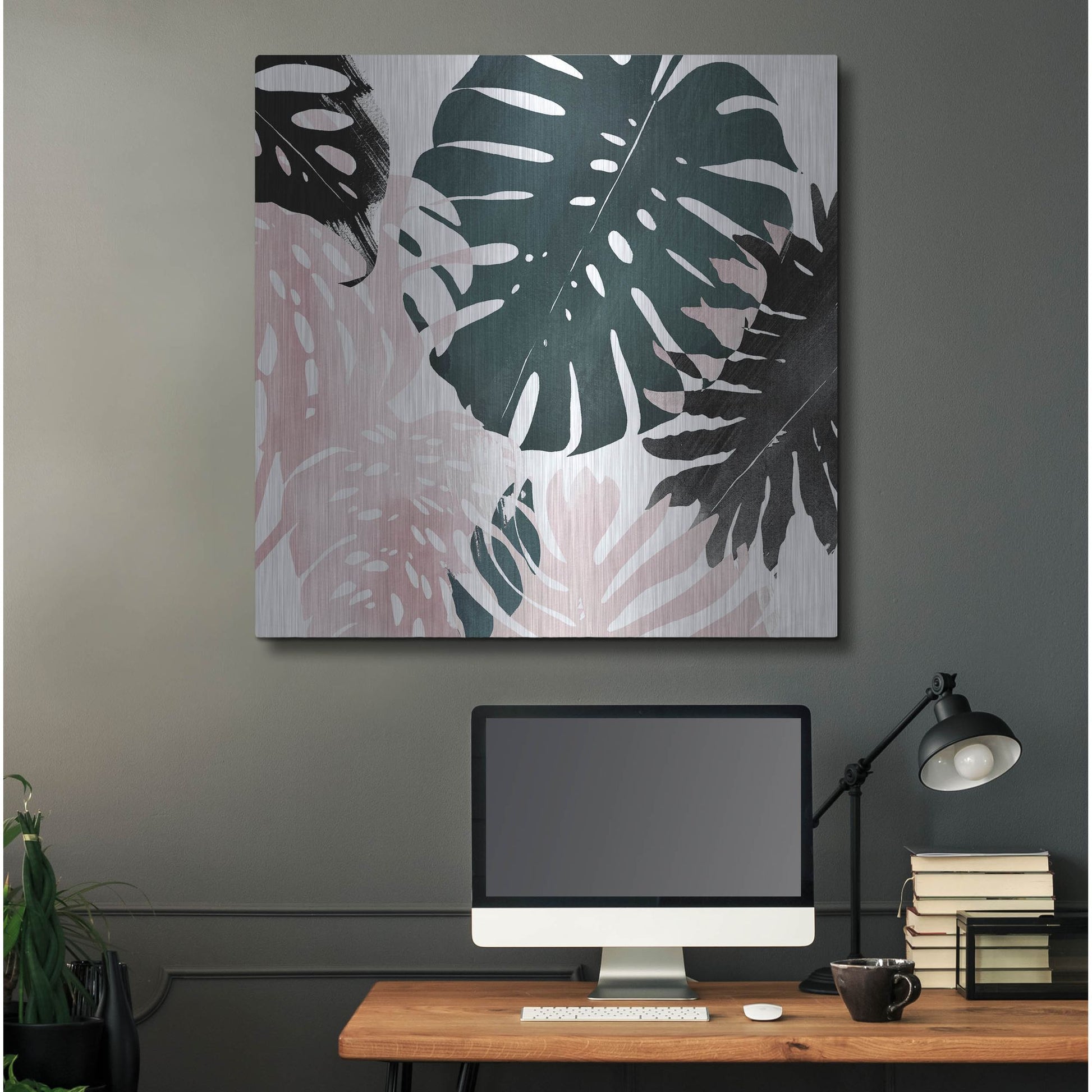 Luxe Metal Art 'Paradise Sweep II' by Grace Popp, Metal Wall Art,36x36