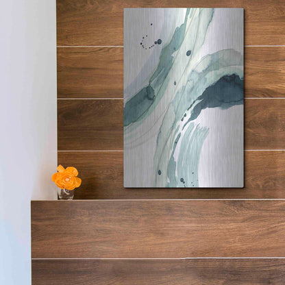 Luxe Metal Art 'Depth III' by Grace Popp, Metal Wall Art,12x16