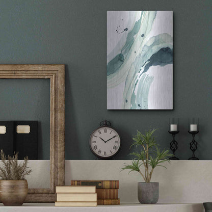 Luxe Metal Art 'Depth III' by Grace Popp, Metal Wall Art,12x16