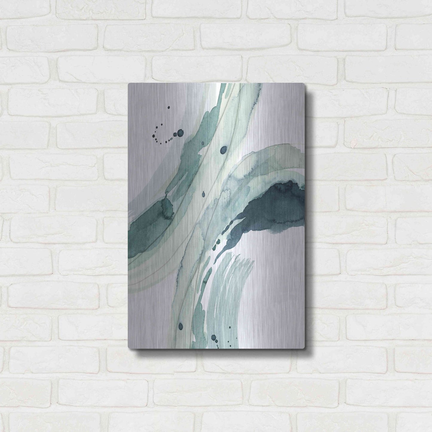 Luxe Metal Art 'Depth III' by Grace Popp, Metal Wall Art,16x24