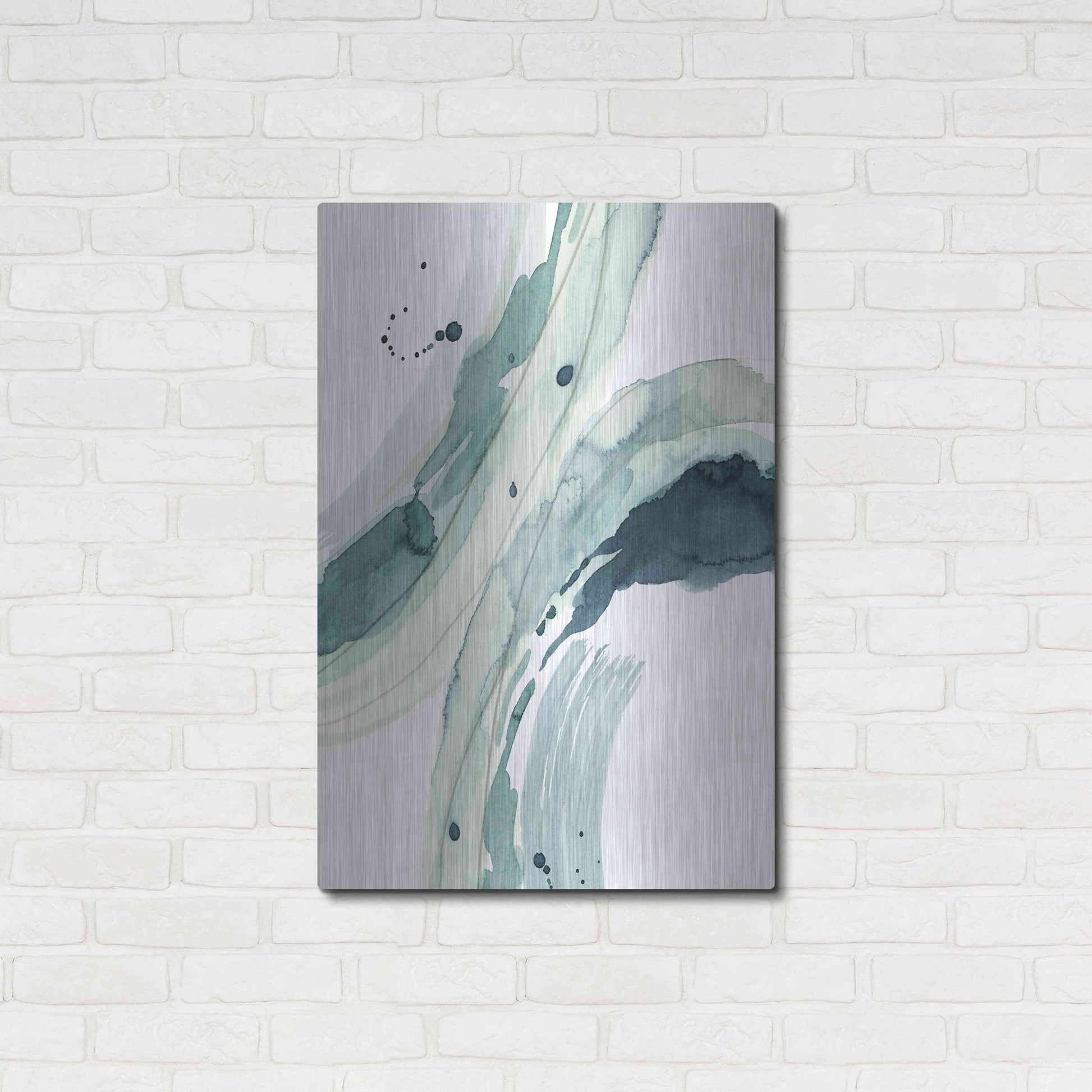 Luxe Metal Art 'Depth III' by Grace Popp, Metal Wall Art,24x36