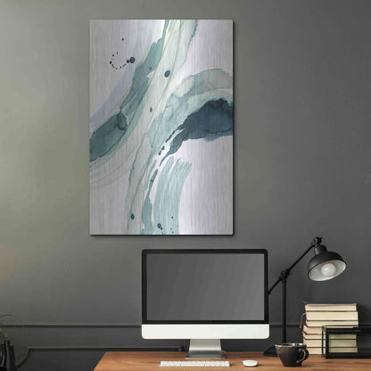 Luxe Metal Art 'Depth III' by Grace Popp, Metal Wall Art,24x36