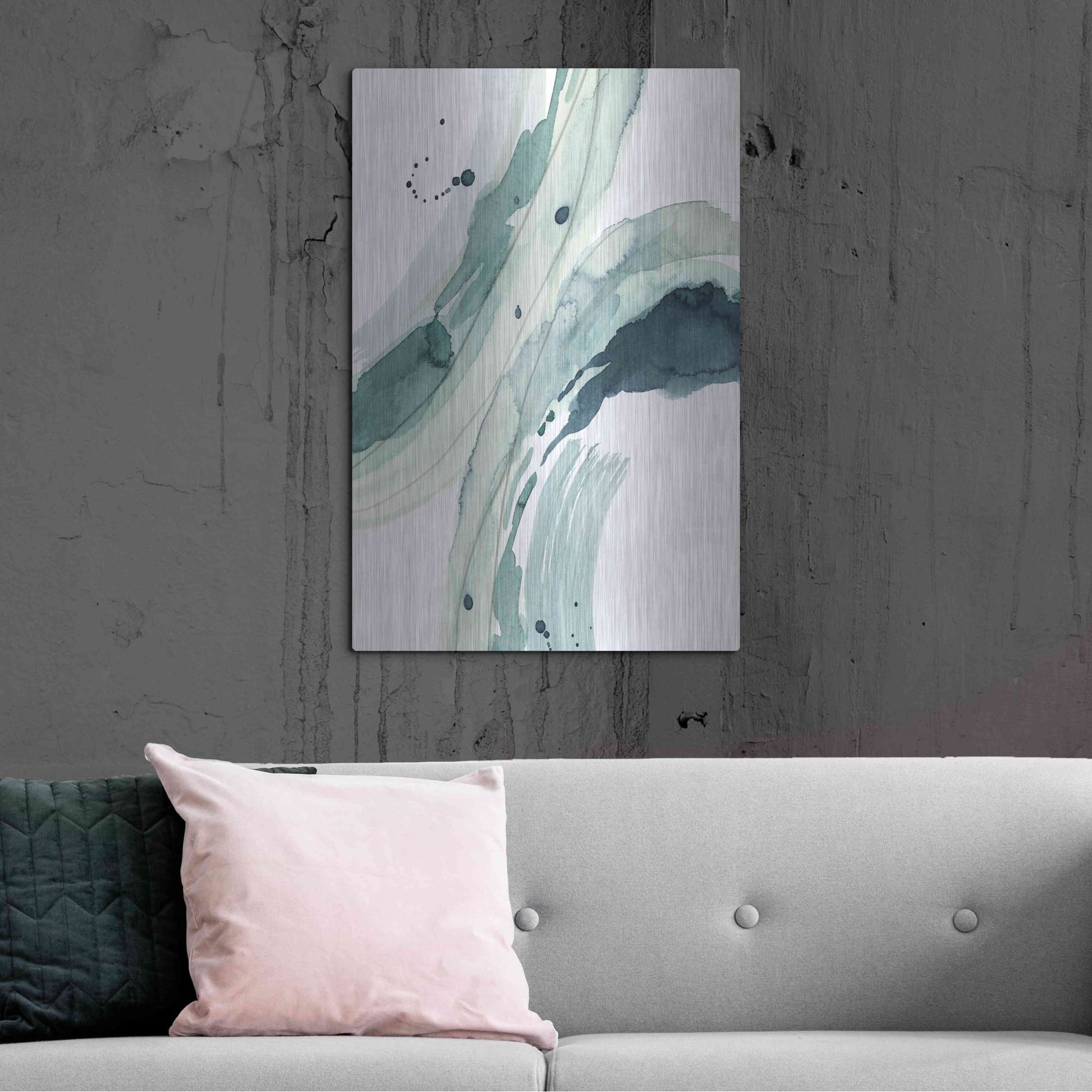 Luxe Metal Art 'Depth III' by Grace Popp, Metal Wall Art,24x36