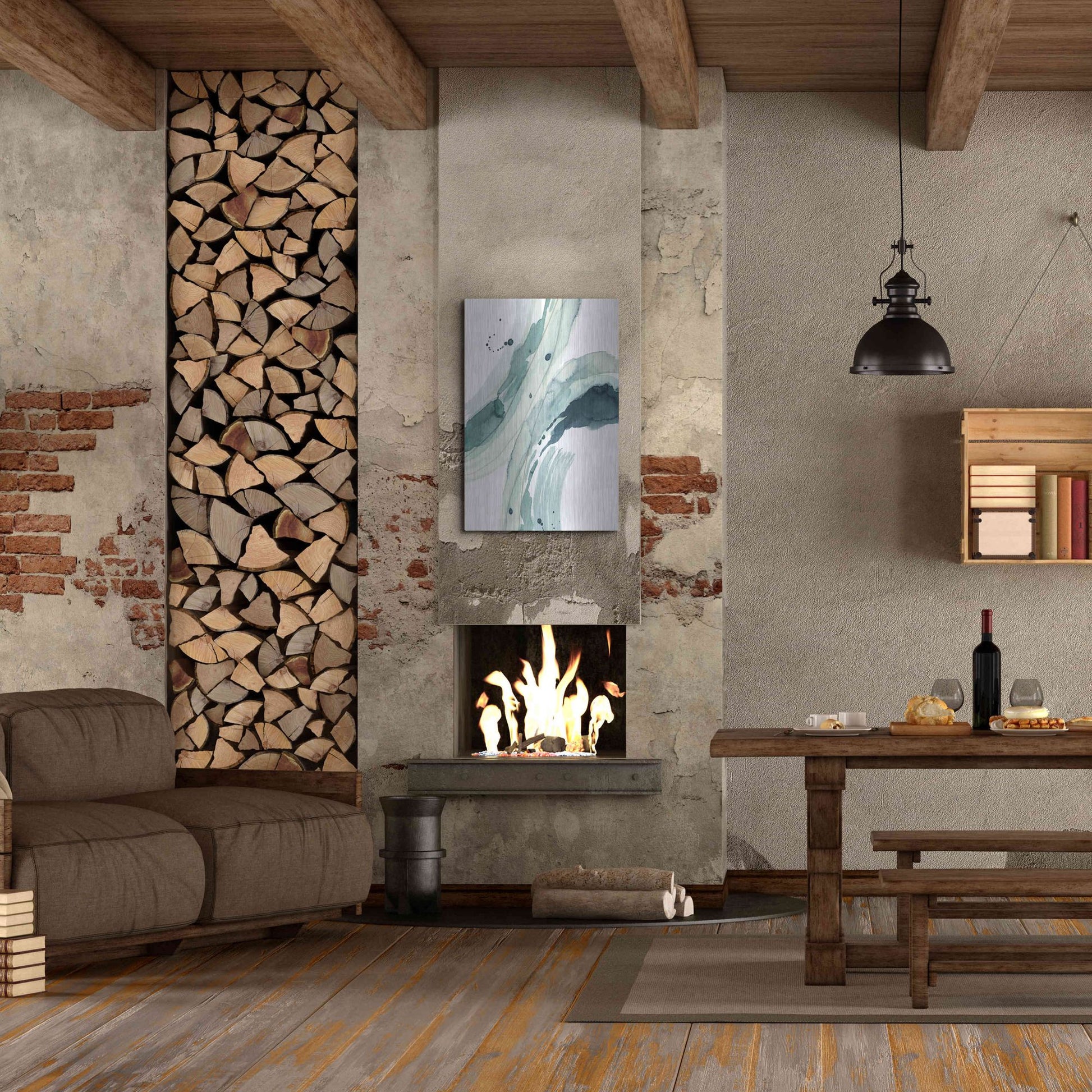 Luxe Metal Art 'Depth III' by Grace Popp, Metal Wall Art,24x36