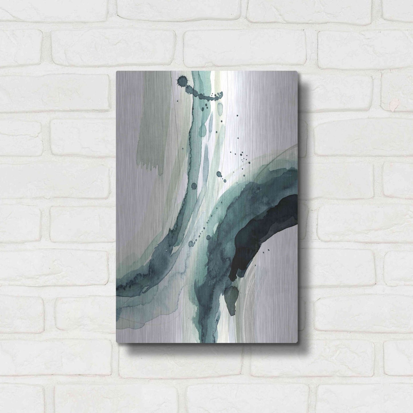 Luxe Metal Art 'Depth II' by Grace Popp, Metal Wall Art,12x16