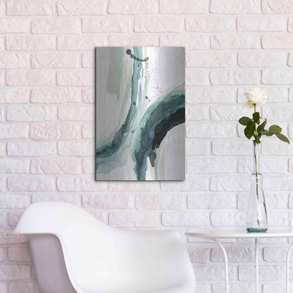 Luxe Metal Art 'Depth II' by Grace Popp, Metal Wall Art,16x24