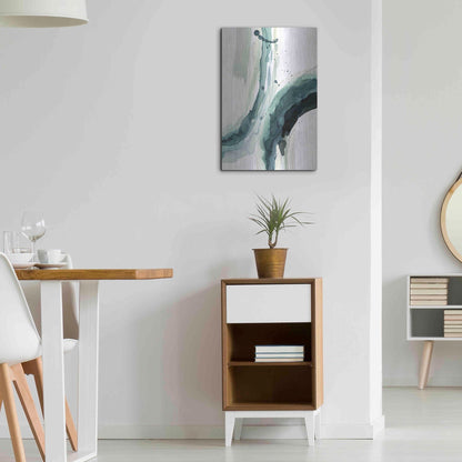 Luxe Metal Art 'Depth II' by Grace Popp, Metal Wall Art,16x24