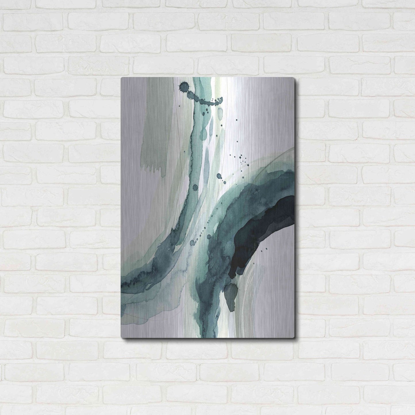 Luxe Metal Art 'Depth II' by Grace Popp, Metal Wall Art,24x36