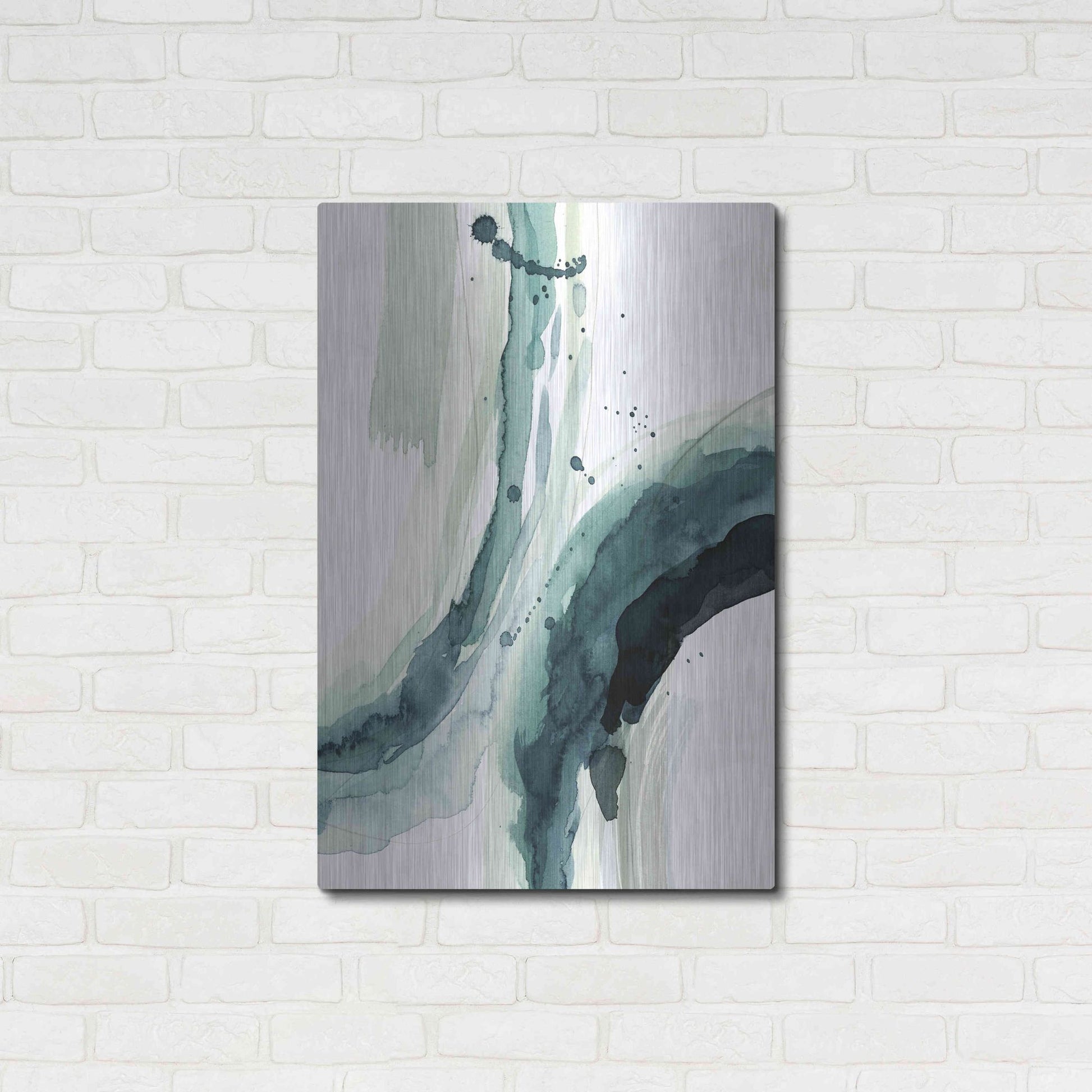 Luxe Metal Art 'Depth II' by Grace Popp, Metal Wall Art,24x36