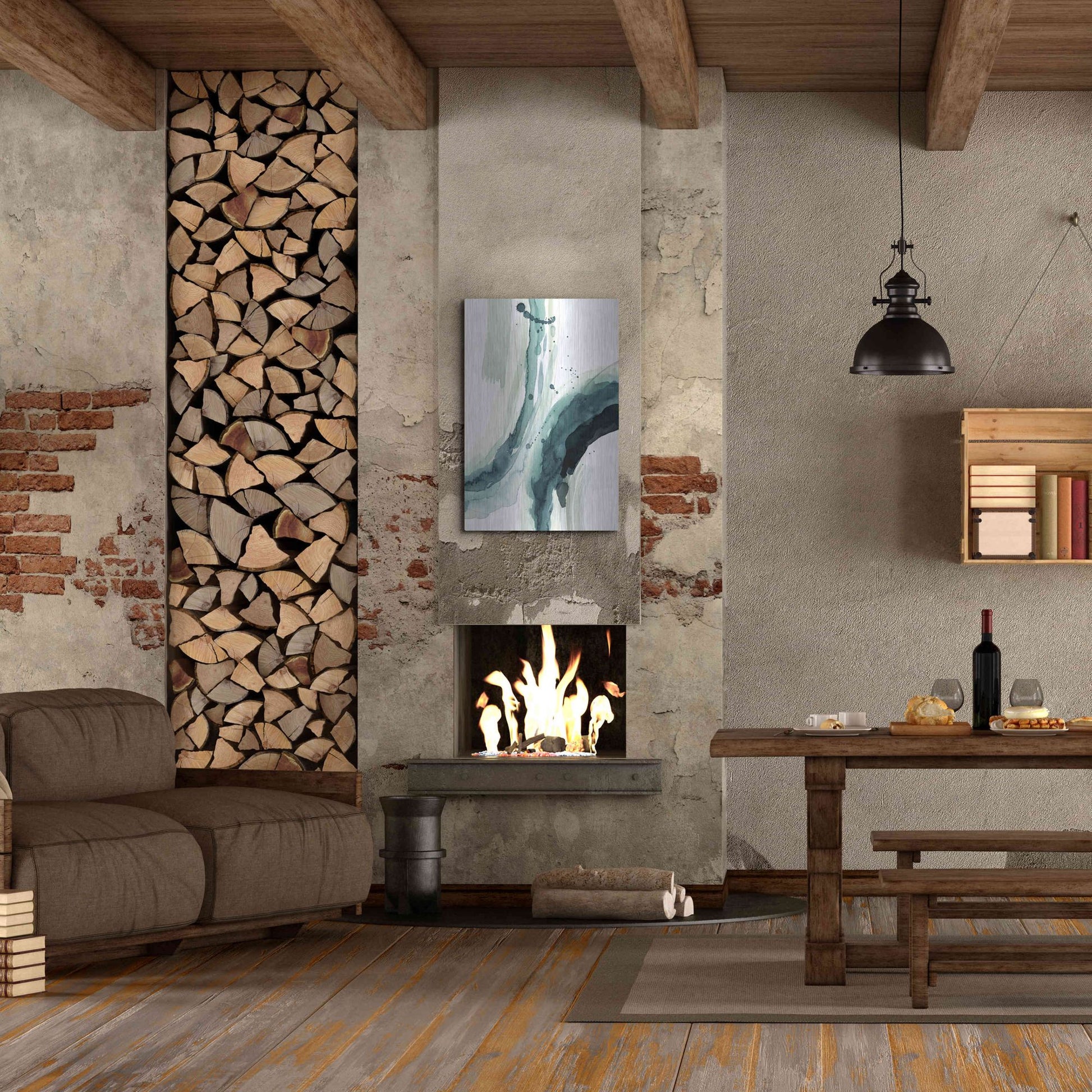 Luxe Metal Art 'Depth II' by Grace Popp, Metal Wall Art,24x36