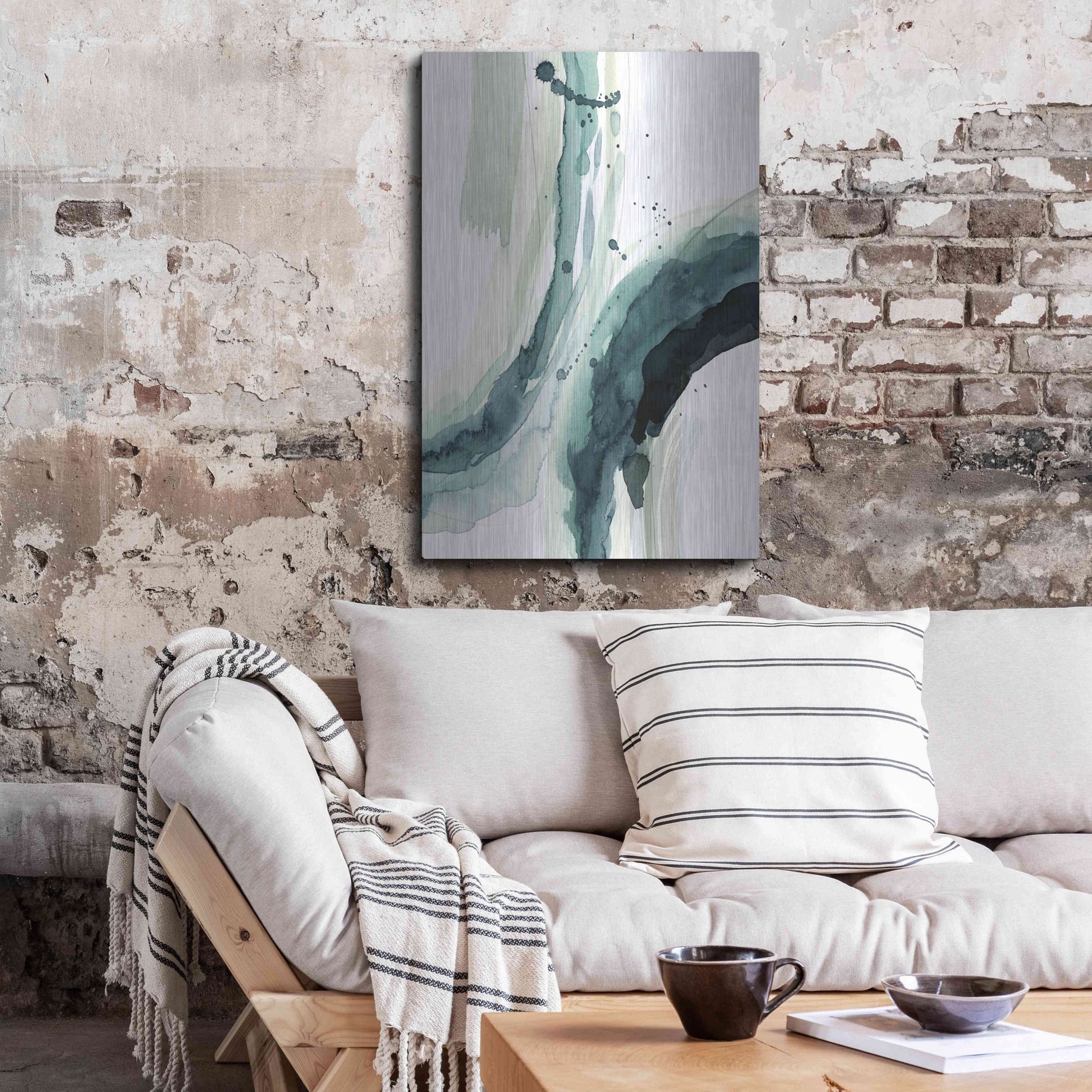 Luxe Metal Art 'Depth II' by Grace Popp, Metal Wall Art,24x36