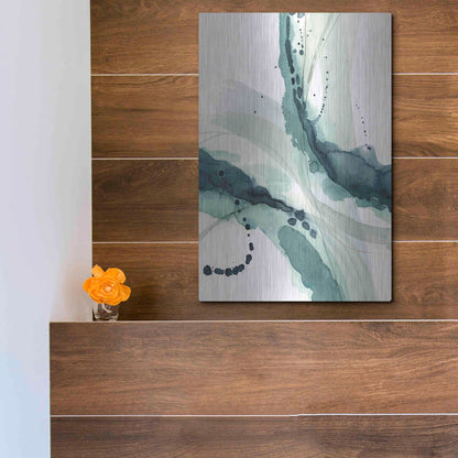 Luxe Metal Art 'Depth I' by Grace Popp, Metal Wall Art,12x16