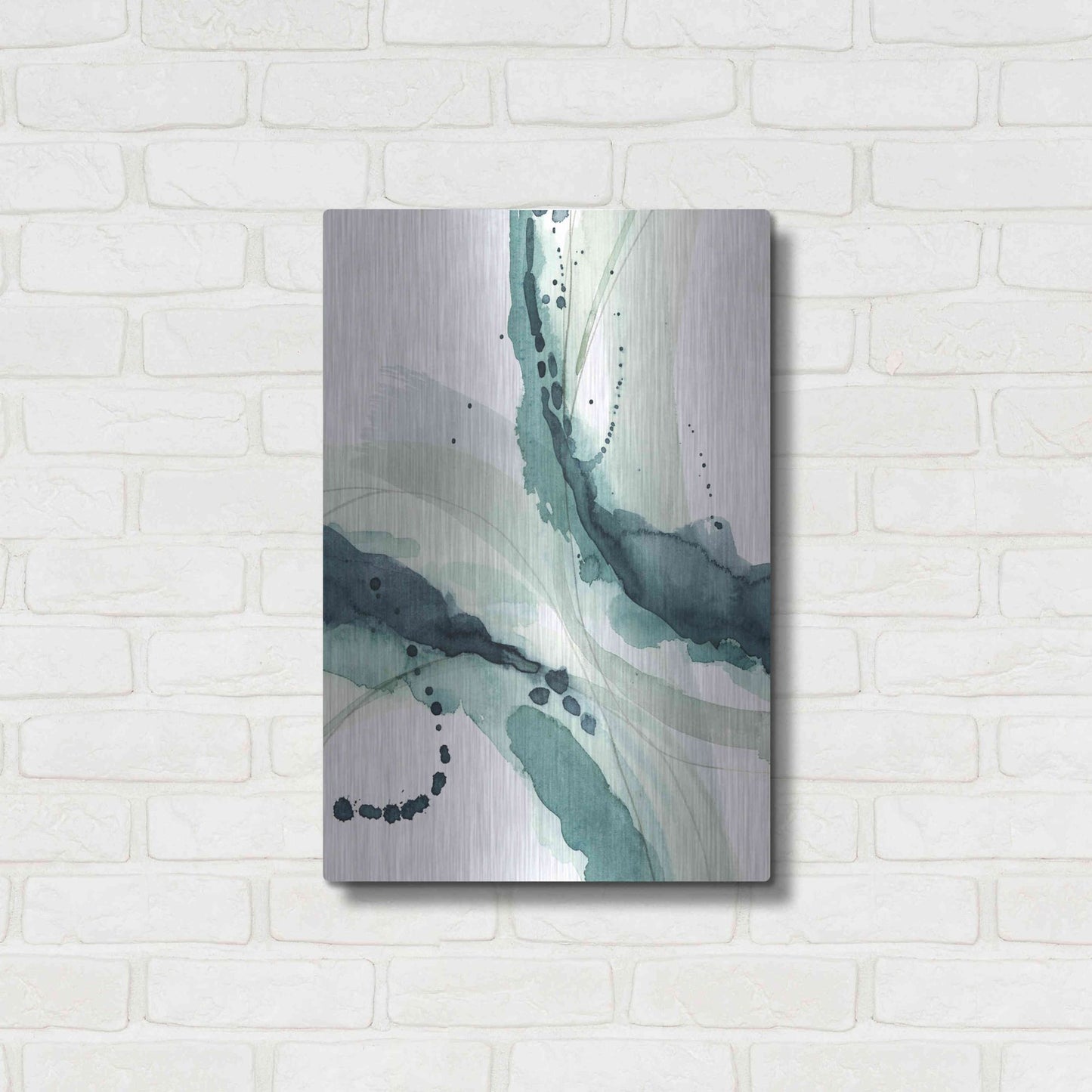 Luxe Metal Art 'Depth I' by Grace Popp, Metal Wall Art,16x24