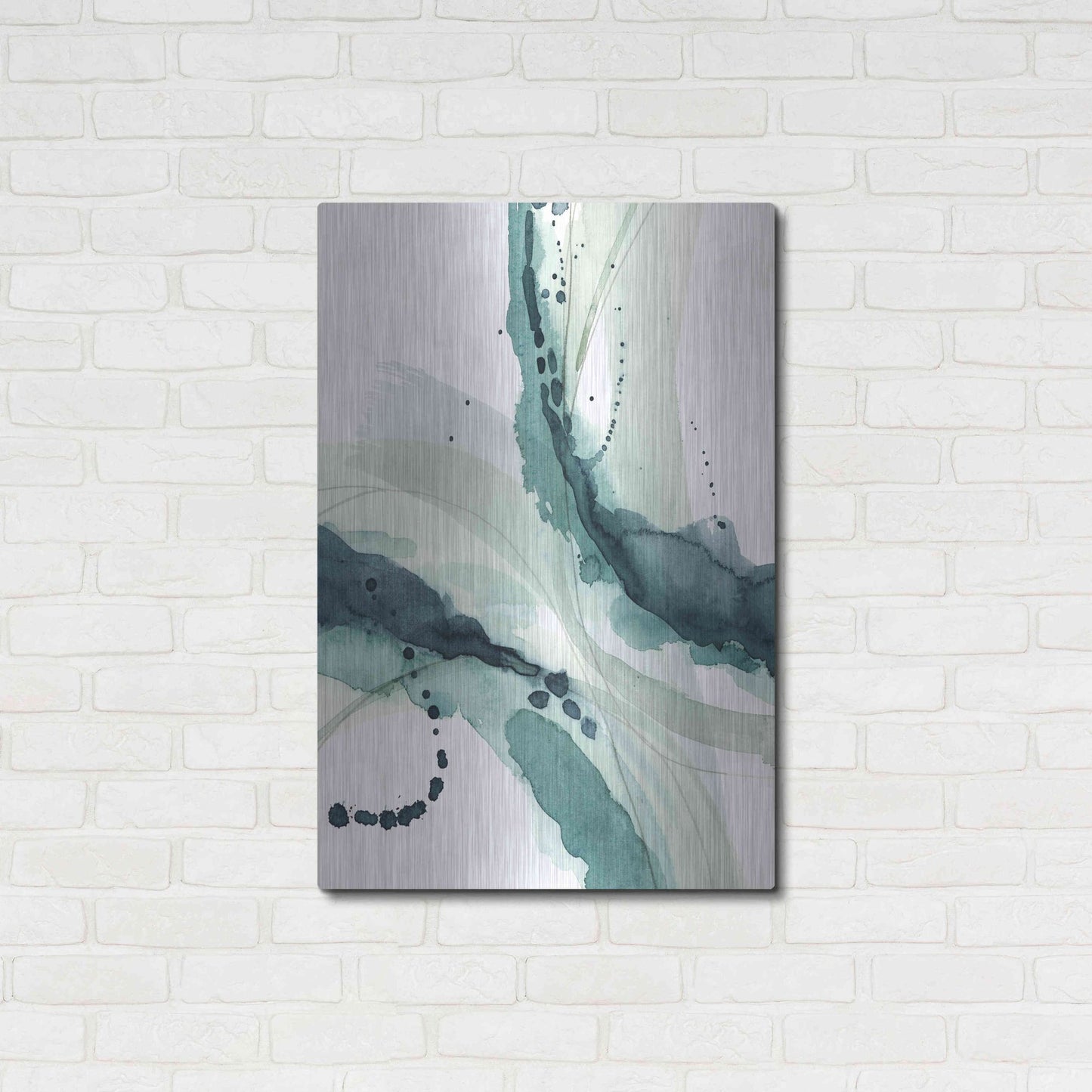 Luxe Metal Art 'Depth I' by Grace Popp, Metal Wall Art,24x36