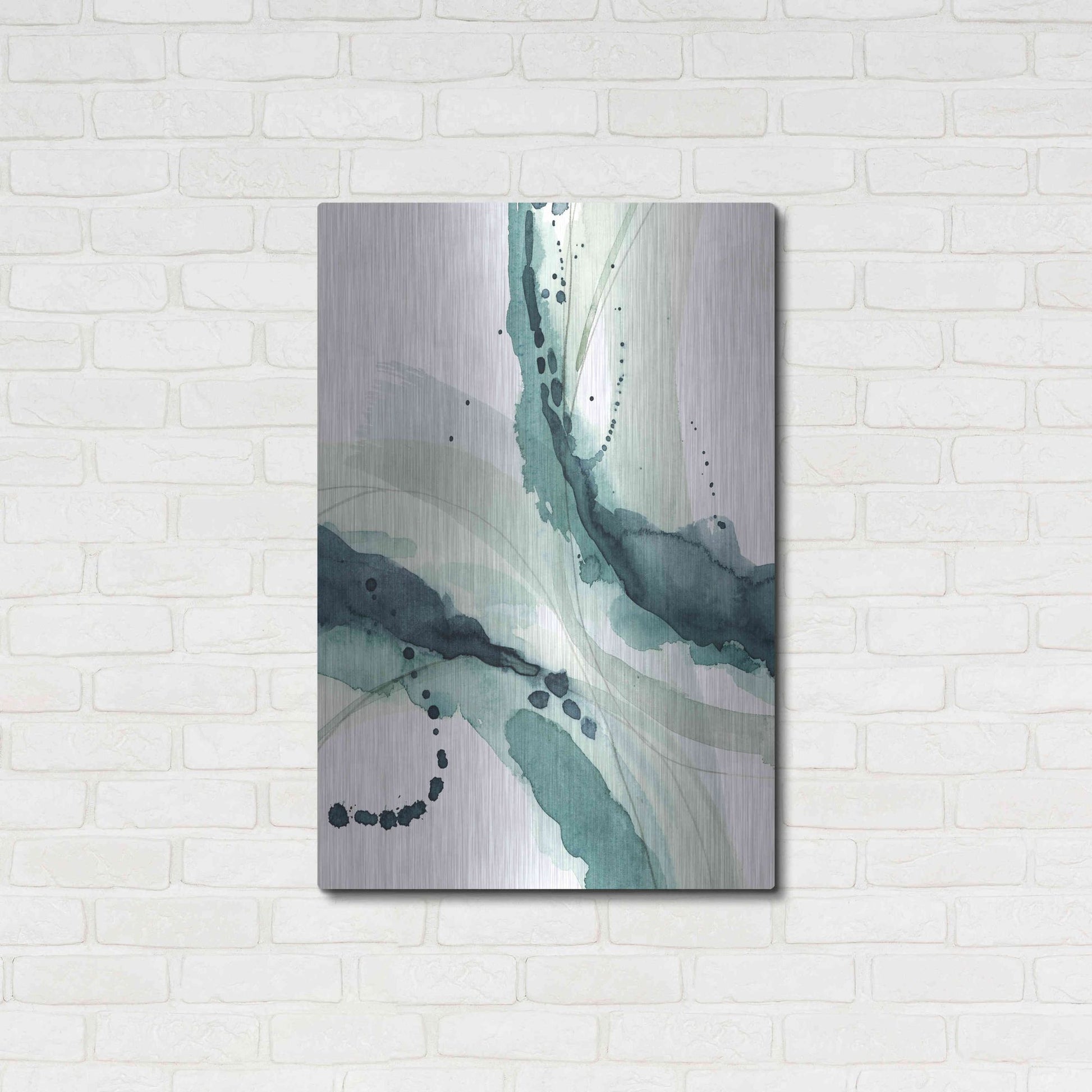 Luxe Metal Art 'Depth I' by Grace Popp, Metal Wall Art,24x36