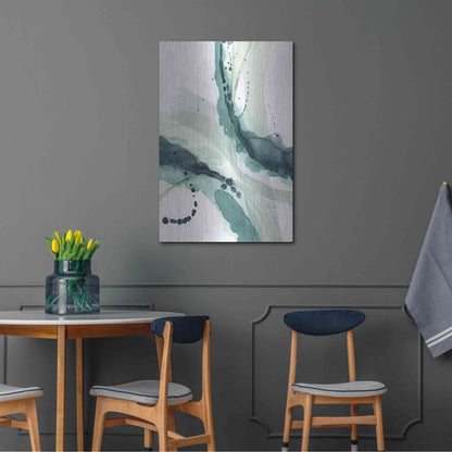 Luxe Metal Art 'Depth I' by Grace Popp, Metal Wall Art,24x36