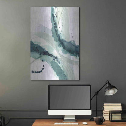 Luxe Metal Art 'Depth I' by Grace Popp, Metal Wall Art,24x36