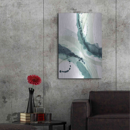 Luxe Metal Art 'Depth I' by Grace Popp, Metal Wall Art,24x36