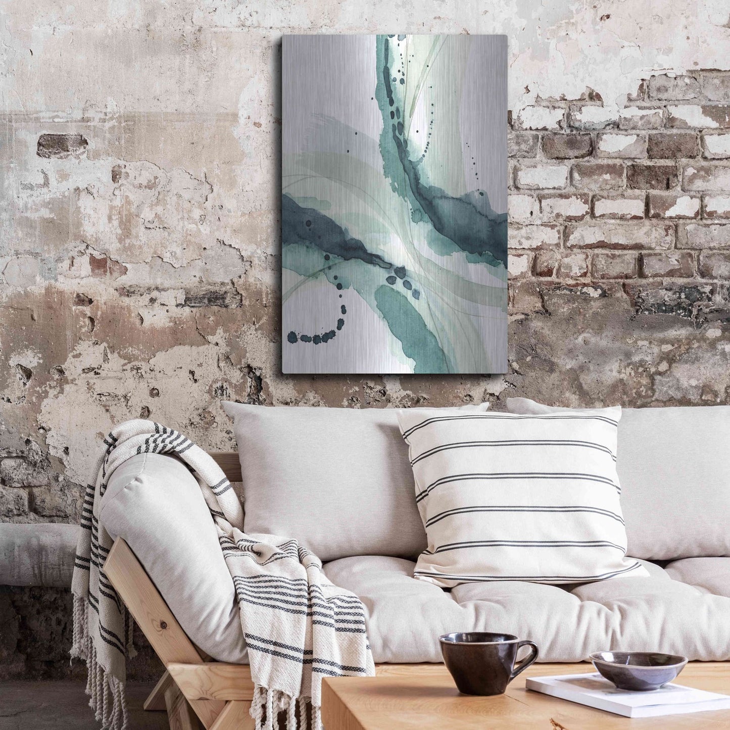 Luxe Metal Art 'Depth I' by Grace Popp, Metal Wall Art,24x36