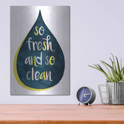 Luxe Metal Art 'Fresh Lav II' by Grace Popp, Metal Wall Art,12x16