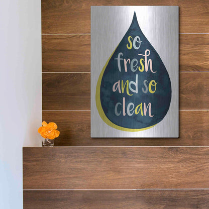 Luxe Metal Art 'Fresh Lav II' by Grace Popp, Metal Wall Art,12x16