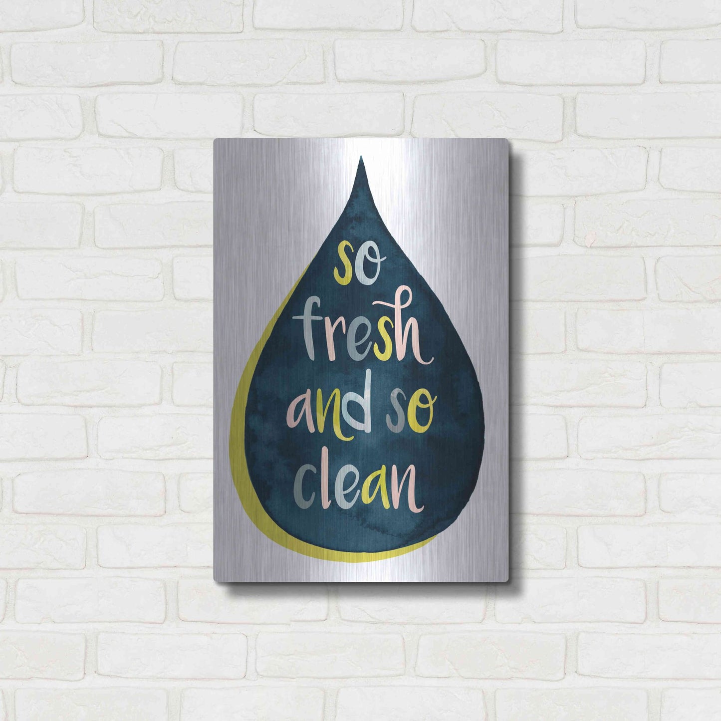 Luxe Metal Art 'Fresh Lav II' by Grace Popp, Metal Wall Art,16x24