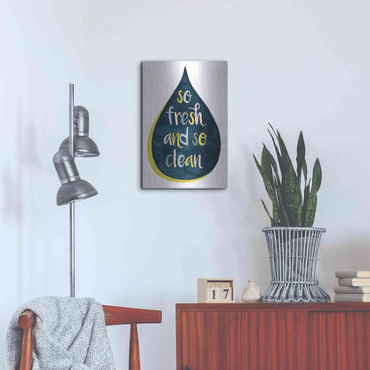 Luxe Metal Art 'Fresh Lav II' by Grace Popp, Metal Wall Art,16x24