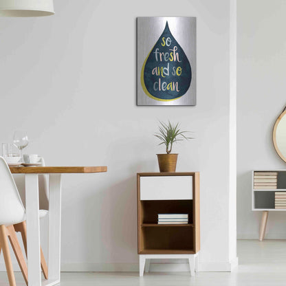 Luxe Metal Art 'Fresh Lav II' by Grace Popp, Metal Wall Art,16x24