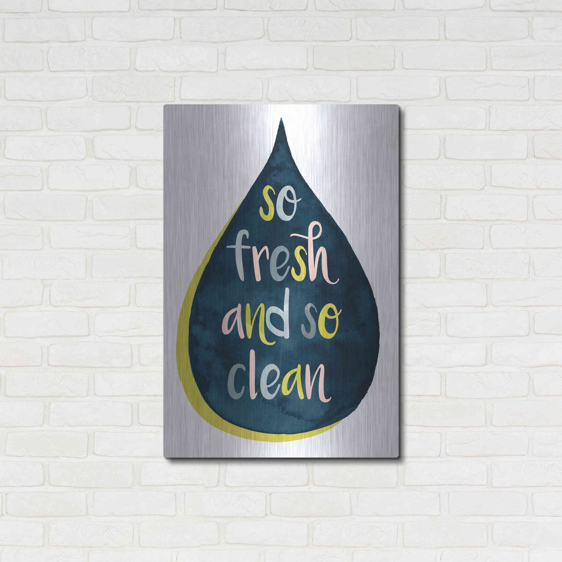 Luxe Metal Art 'Fresh Lav II' by Grace Popp, Metal Wall Art,24x36