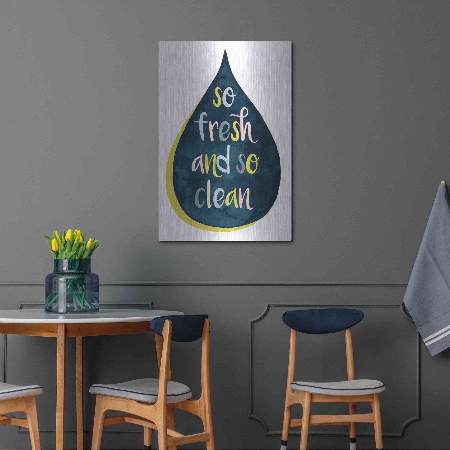 Luxe Metal Art 'Fresh Lav II' by Grace Popp, Metal Wall Art,24x36