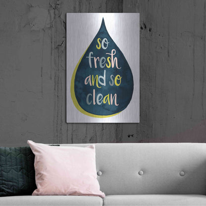 Luxe Metal Art 'Fresh Lav II' by Grace Popp, Metal Wall Art,24x36