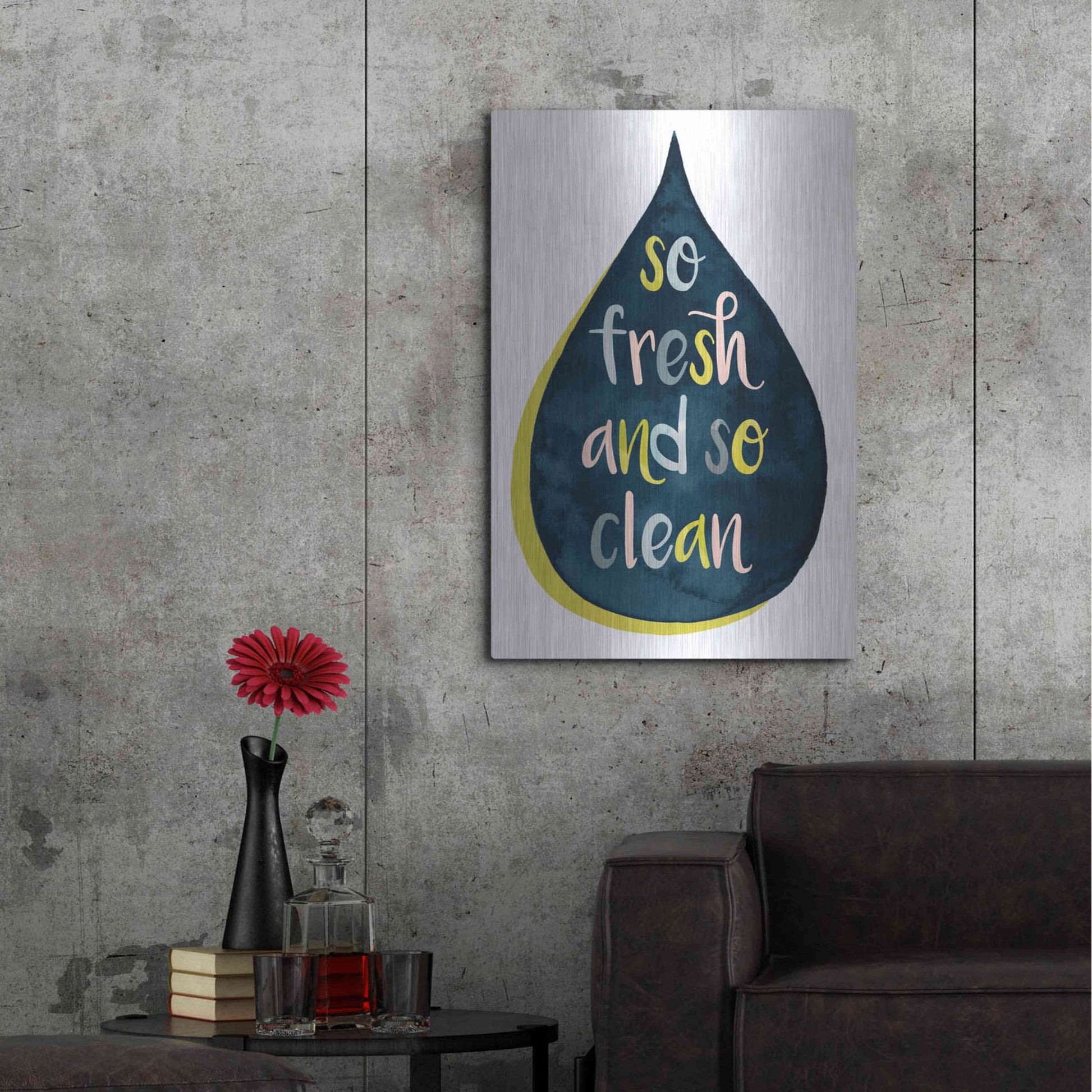 Luxe Metal Art 'Fresh Lav II' by Grace Popp, Metal Wall Art,24x36