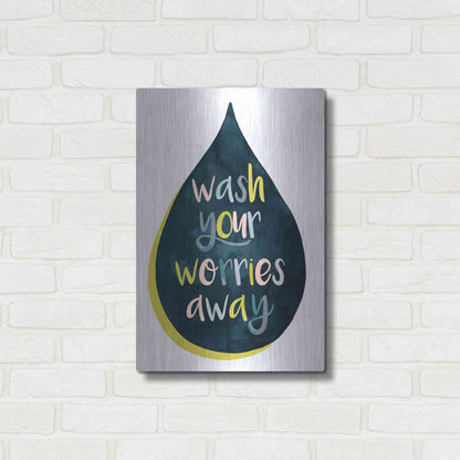 Luxe Metal Art 'Fresh Lav I' by Grace Popp, Metal Wall Art,16x24