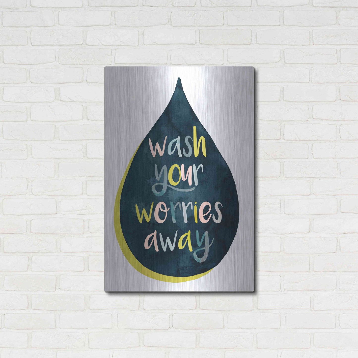 Luxe Metal Art 'Fresh Lav I' by Grace Popp, Metal Wall Art,24x36