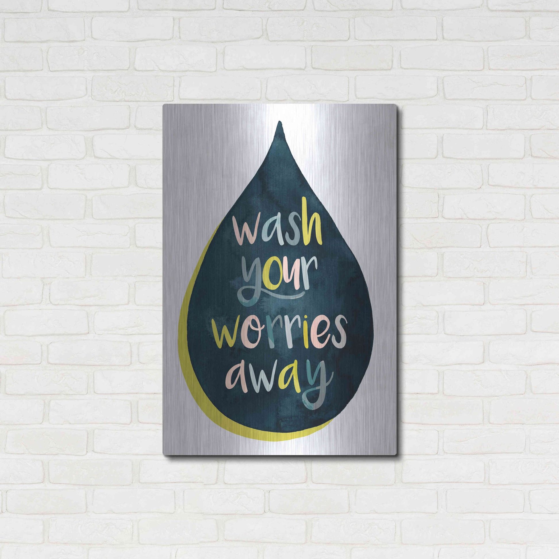 Luxe Metal Art 'Fresh Lav I' by Grace Popp, Metal Wall Art,24x36