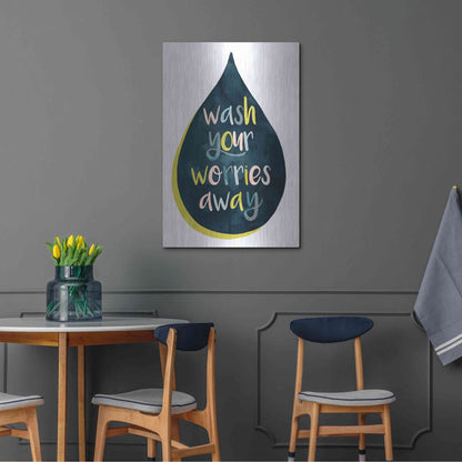 Luxe Metal Art 'Fresh Lav I' by Grace Popp, Metal Wall Art,24x36