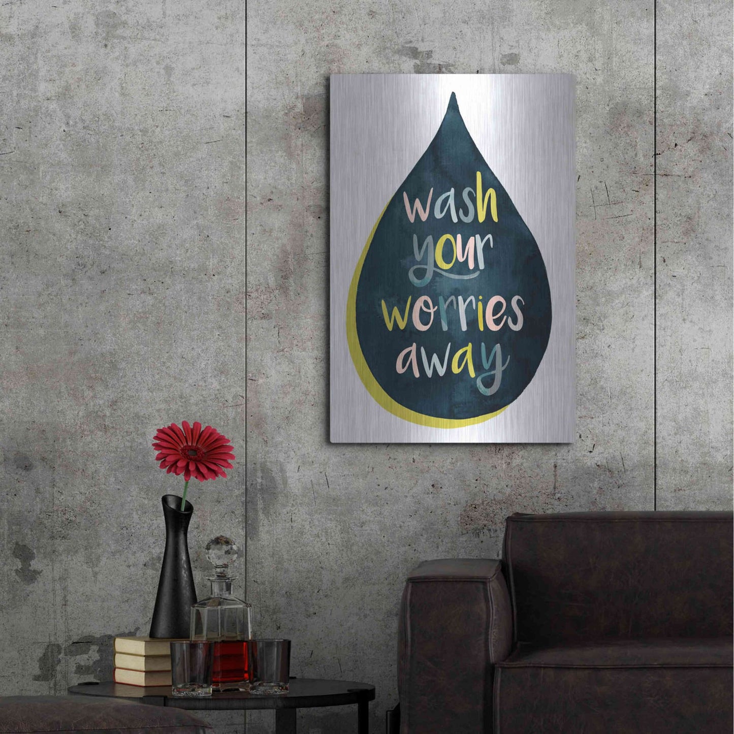 Luxe Metal Art 'Fresh Lav I' by Grace Popp, Metal Wall Art,24x36