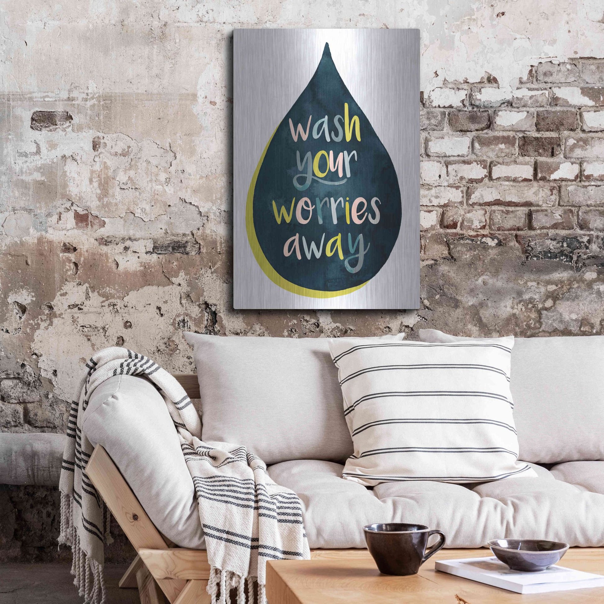 Luxe Metal Art 'Fresh Lav I' by Grace Popp, Metal Wall Art,24x36