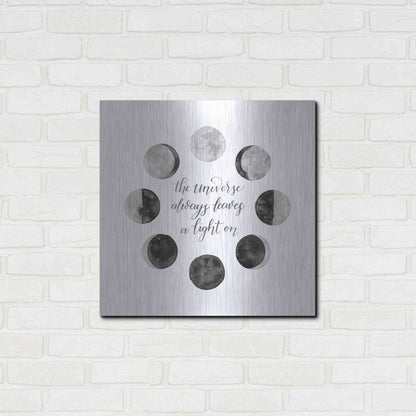 Luxe Metal Art 'Ode to the Moon I' by Grace Popp, Metal Wall Art,24x24