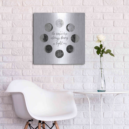 Luxe Metal Art 'Ode to the Moon I' by Grace Popp, Metal Wall Art,24x24
