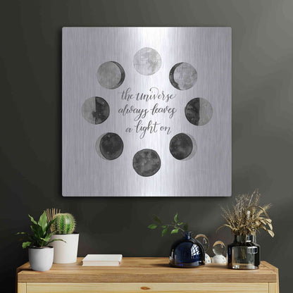 Luxe Metal Art 'Ode to the Moon I' by Grace Popp, Metal Wall Art,24x24