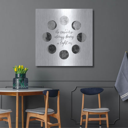 Luxe Metal Art 'Ode to the Moon I' by Grace Popp, Metal Wall Art,36x36