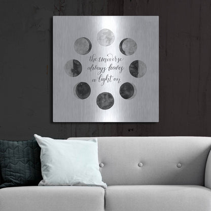Luxe Metal Art 'Ode to the Moon I' by Grace Popp, Metal Wall Art,36x36