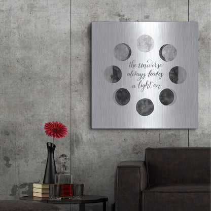 Luxe Metal Art 'Ode to the Moon I' by Grace Popp, Metal Wall Art,36x36