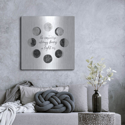 Luxe Metal Art 'Ode to the Moon I' by Grace Popp, Metal Wall Art,36x36