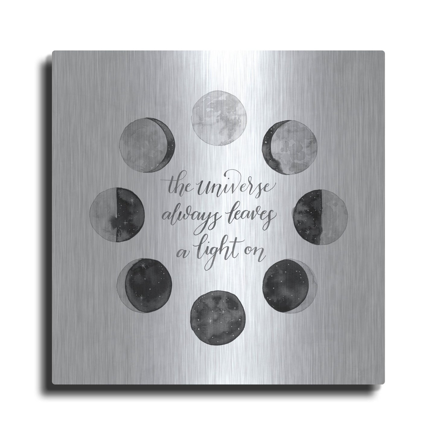 Luxe Metal Art 'Ode to the Moon I' by Grace Popp, Metal Wall Art