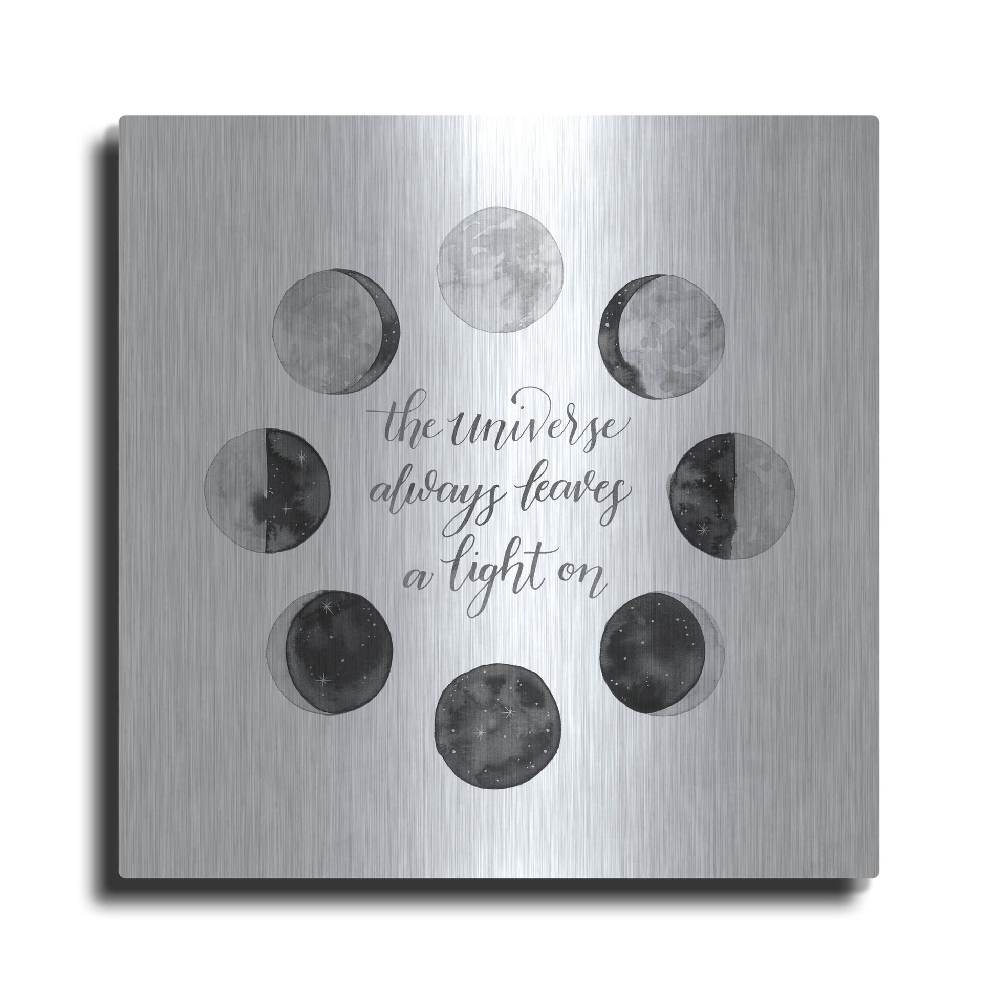 Luxe Metal Art 'Ode to the Moon I' by Grace Popp, Metal Wall Art